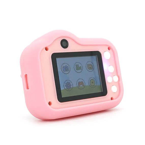 Дитячий фотоапарат M03 Рожева Панда, 2 камери, екран IPS 2-дюйми, Type-C, Pink, BOX | Зображення 2