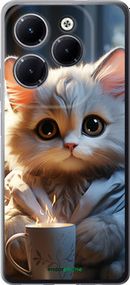 Чохол на Infinix Hot 40 Pro Білий кіт "5646u-3736-2448"
