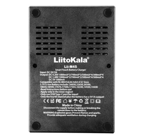 Универсальное зарядное устройство LiitoKala  Lii-M4S | Зображення 1