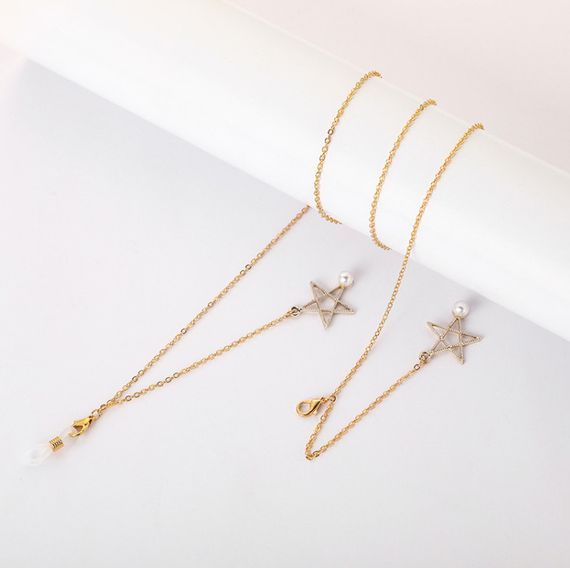 Ланцюжок для окулярів White and Gold 2 9866 70 см