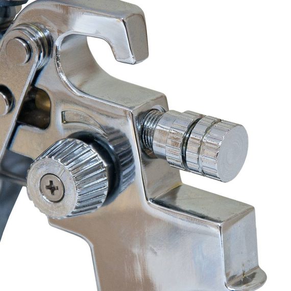 Фарборозпилювач хромований Sigma HVLP 1.8 мм з верхнім баком 600 мл (6812141) | Зображення 3