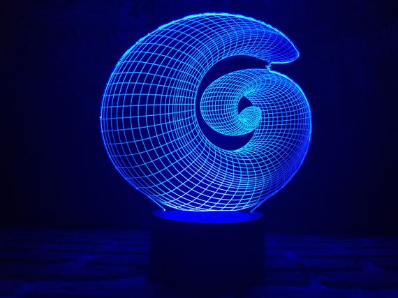 Змінна пластина для 3D каганця "Спіраль" 3DTOYSLAMP