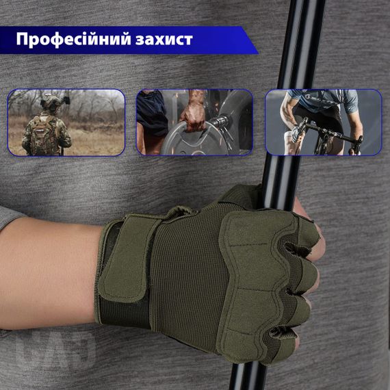 Рукавички тактичні короткопалі UAD Prometey Койот XL | Зображення 8