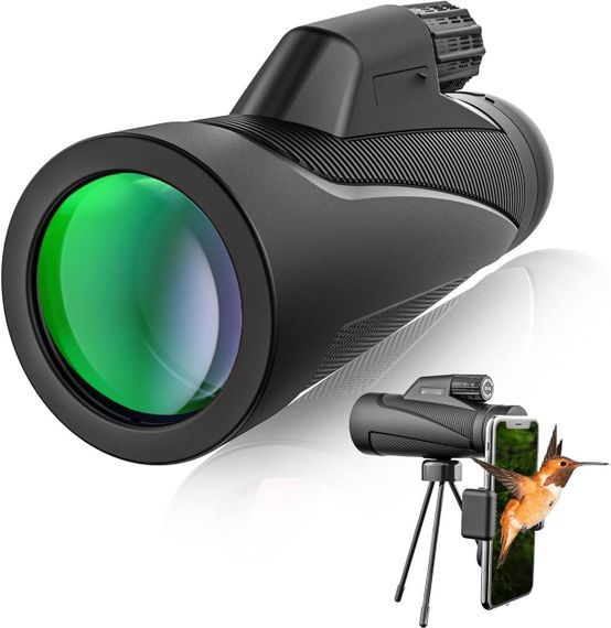 Монокулярный телескоп 12X42 для смартфонов, водонепроницаемый телескоп для наблюдения, походов и кемпинга | Зображення 1