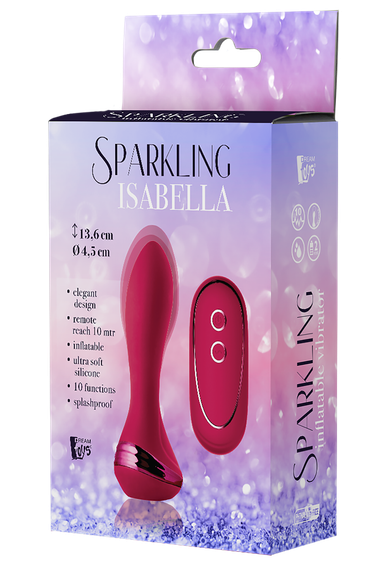 Надувний анальний затор із вібрацією Dream Toys SPARKLING INFLATABLE ISABELLA | Зображення 4