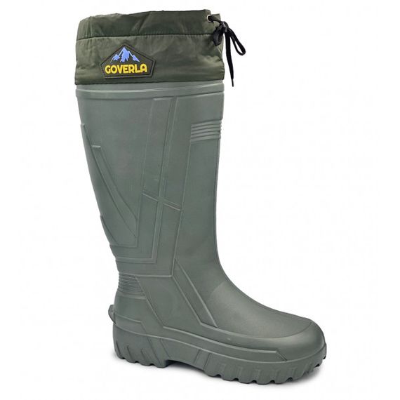 Чоловічі гумові чоботи для води 41р, Утеплені зимові гумові чоботи олива чоловічі хаки DC-48 | Зображення 9