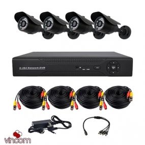 Комплект AHD видеонаблюдения CoVi Security AHD-4W KIT