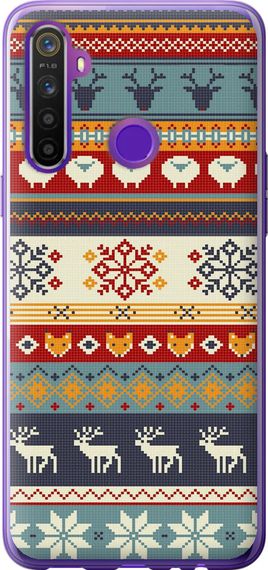 Чехол на Realme 6i Рождественский орнамент "3303u-2059-17620"