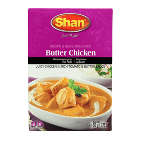 Суміш спецій для вершкового курячого карі  Butter Chicken 50г Shan 788821106056
