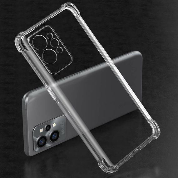 TPU чохол GETMAN Ease logo посилені кути Full Camera для Realme GT2 Безбарвний (прозорий) | Зображення 3