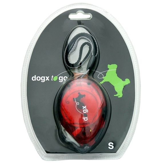 Рулетка Flamingo Dogx2GO Belt Glassy S до 12 кг, лента 2 м, красная