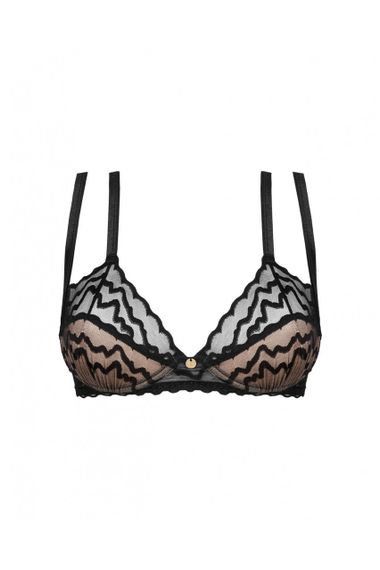 Бюстгальтер на кісточках Obsessive Arienna та з подвійними бретелями, чорний, M/L Sex Aura | Зображення 2