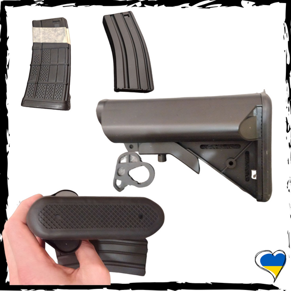 Страйкбольний карабін M4. Коліматор, 2 магазини, Посилений привід, перероблений під 150 м/с | Зображення 4