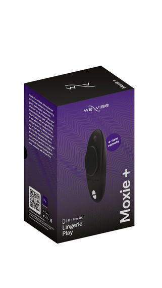 Смарт-вібратор у трусики We-Vibe Moxie+ Satin Black, оновлений пульт ДК | Зображення 2