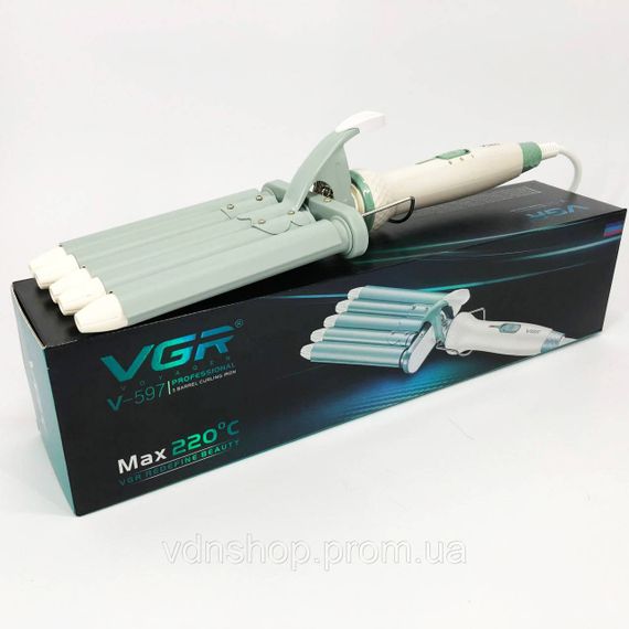 Плойка для укладки и выравнивания волос VGR V-597, Прибор для завивки волос Плойка обьема VI-19 | Зображення 8