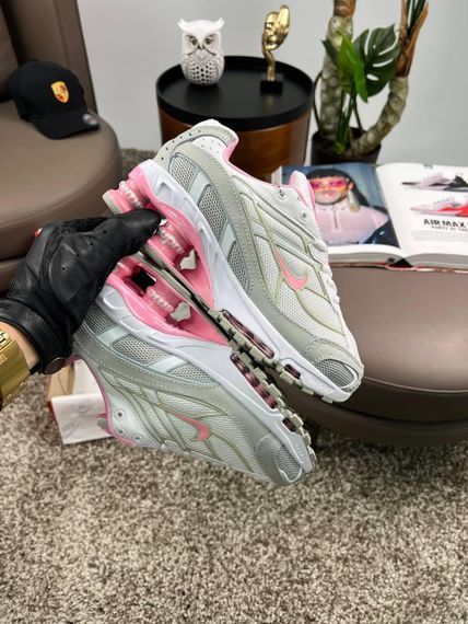 Кроссовки Supreme Shox Ride 2 SP Grey White Pink (топ качество) 37 23 см