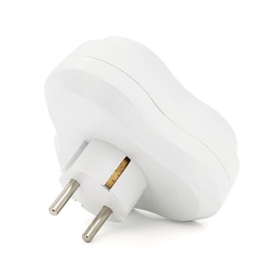Розетка трійник з заземленням AK303, White | Зображення 3