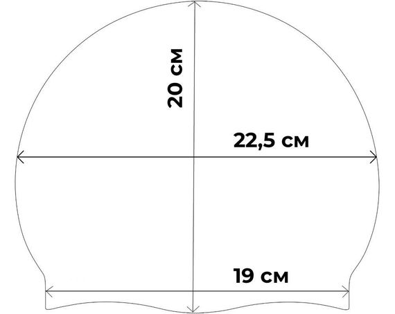 Доросла шапочка для плавання Renvo Amboni Синій Уні OSFM (2SC200-04) | Зображення 4