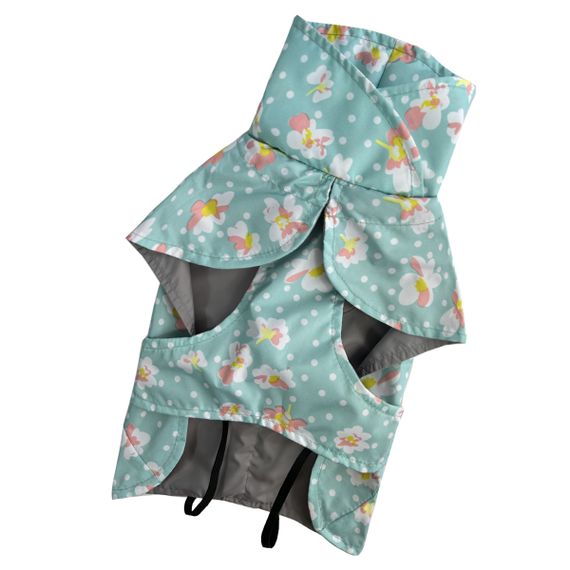 Дощовик плащ квіточки м'ятний 3 | Зображення 1