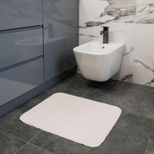 Килимок для підлоги з еко-хутра ТМ Dariana Moonbeam 50*60 см айворі | Зображення 1