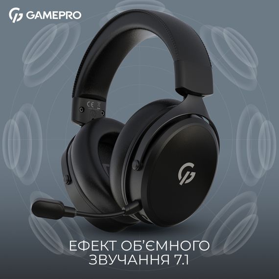 Навушники GamePro Asgard Skadi Wireless Black (HSW191B) | Зображення 4