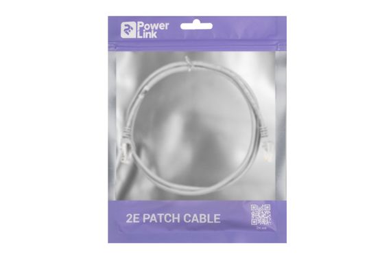 Патч-корд 2E Cat 5e,UTP,RJ45, 26AWG ,7/0.16 Cu, 1.20 m, PVC,Grey (2E-PC5ECOP-120GRY) | Зображення 2