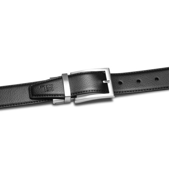 Ремінь чоловічий шкіряний Semi Line Black/Brown (P8231-0 L) | Зображення 1