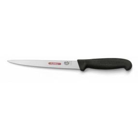 Кухонный нож Victorinox Fibrox филейный 18 см, черный (5.3813.18)