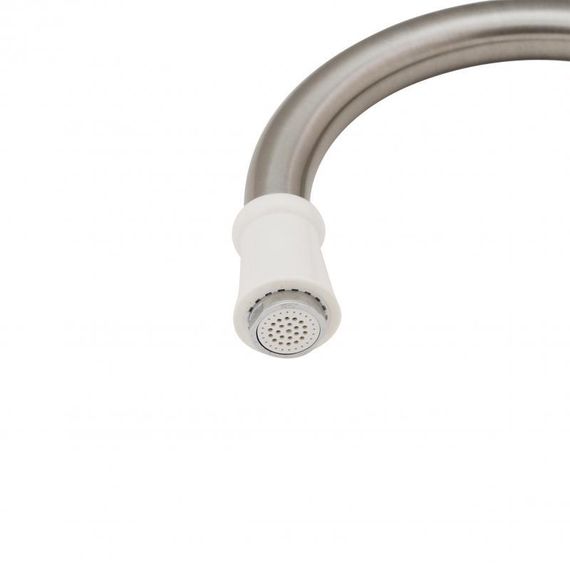 Проточний кран-водонагрівач кухонний для кухні Lidz Warm 059 LDWAR059WNK35878 White / Nickel | Зображення 4