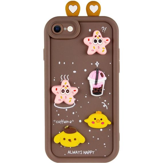 Чехол TPU Toys Case with Ears для Apple iPhone 7 / 8 / SE (2020) / SE (2022) (4.7") Brown | Зображення 1