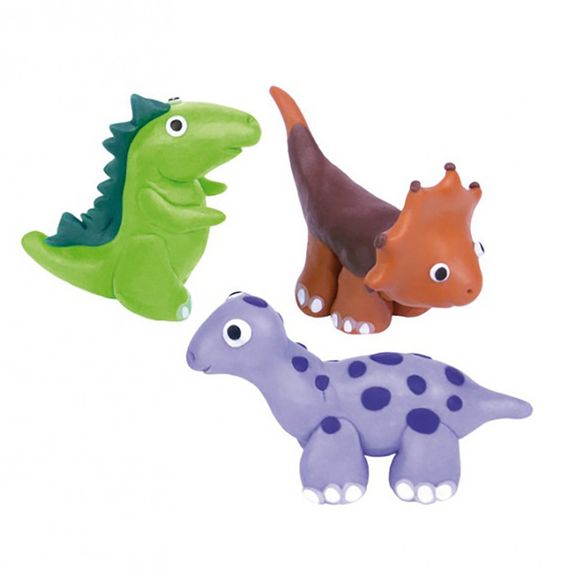 Дитячий набір для ліплення з полімерної глини "Фігурки Динозаври" (ПГ-008) PG-008 від 8ми років | Зображення 1
