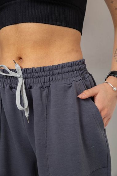 Спортивні штани жіночі, колір темно-сірий, 238R347 | Зображення 4