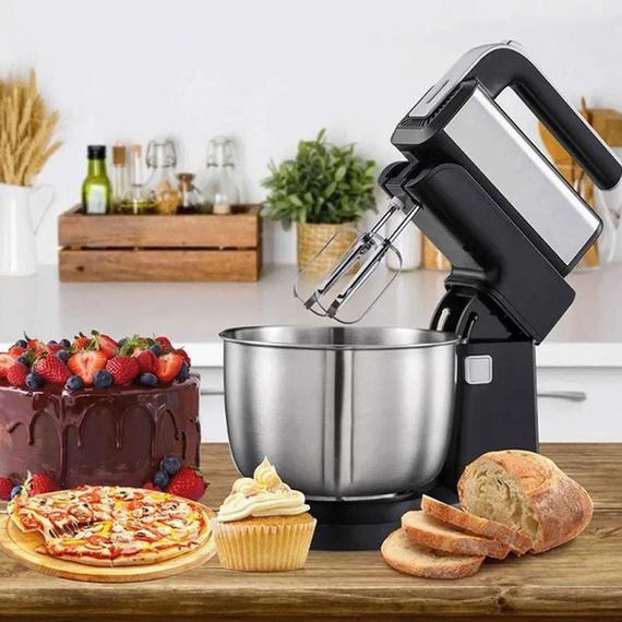 Настольный миксер тестомес RAF R.6652 1000 Вт 3.5 л, Бытовой миксер для взбивания крема AY-54 | Зображення 1