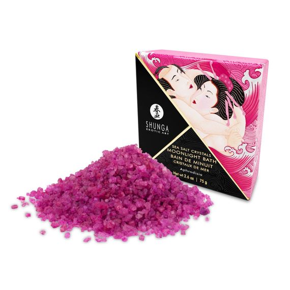 Соль для ванны Shunga Moonlight Bath – Aphrodisia (75 г), соль Мертвого моря, аромамасла | Зображення 1