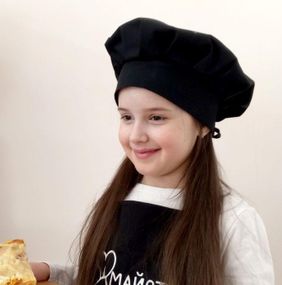Ковпак кухарський дитячий чорний