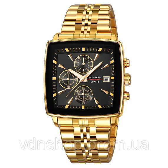 Якісні чоловічі годинники SKMEI 2434GD, Класичні чоловічі годинники під костюм LM-60