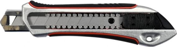 Нож выдвижное сегментное лезвие 18 мм SK5 фиксатор Zn/TPR/ABS YATO YT-75121 | Зображення 2