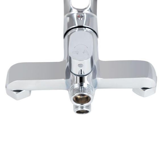 Смеситель для ванны Lidz Latwa 005 с поворотным изливом (c душевым гарнитуром) (k35) LDLAT005CRM45415 Chrome | Зображення 3