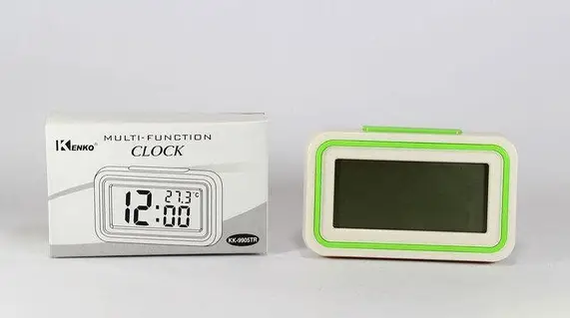 Голосовые часы, будильник UKC KK-9905 TR White/Green | Зображення 3