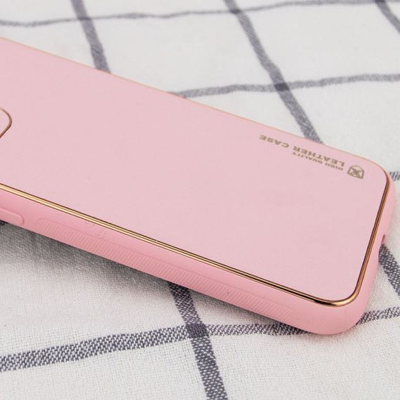 Шкіряний чохол Xshield для Apple iPhone 14 Plus (6.7") Рожевий / Pink | Зображення 1
