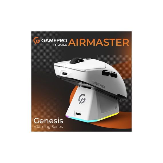 Мишка GamePro Genesis Airmaster Wireless/Bluetooth/USB White (GM167W) | Зображення 8