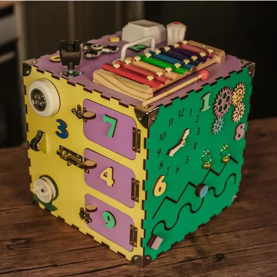 Розвиваюча іграшка Бізікуб Temple Group TG200123 30х30х30смРізнокольоровий | Зображення 5