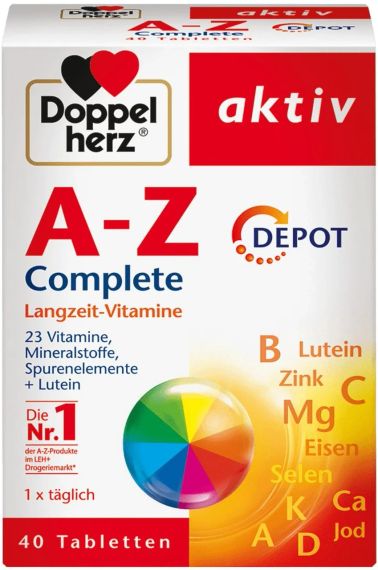 Мультивитамины Доппельгерц от А до Цинка Doppelherz A-Z DEPOT длительного действия