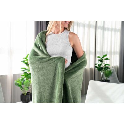 Плед Ardesto Flannel зеленый, 160х200 см (ART0209SB) | Зображення 8