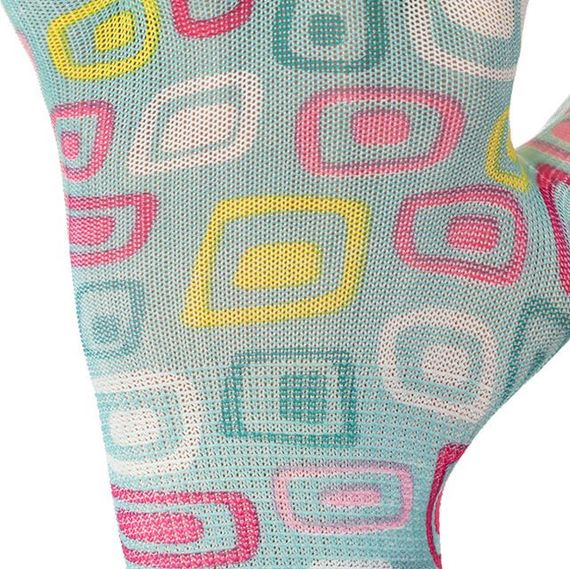 Перчатки садовые с нитриловым покрытием 8" голубые INTERTOOL SP-01641 | Зображення 2