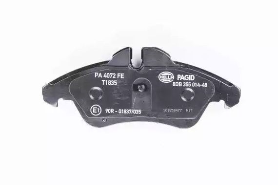 Колодки передні гальмівні, MERCEDES HELLA PAGID (8DB355014481) | Зображення 4