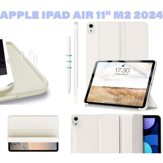Чохол до планшета BeCover Tri Fold Soft TPU Silicone Apple iPad Air 11" M2 2024 Beige (711735) | Зображення 5