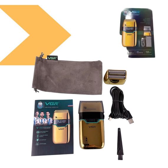 Електробритва бездротова акумуляторна VGR V-350 для швидкого та комфортного гоління (45108-V-350_643) | Зображення 1