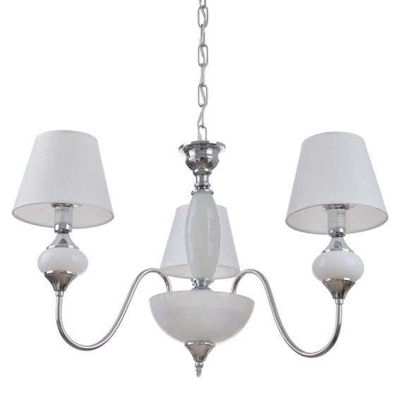 Люстра подвесная с абажуром E14 40W WH (BKL-721S/3) | Зображення 2