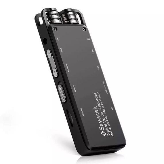 Профессиональный цифровой диктофон Savetek GS-R07, 16 Гб памяти, стерео, SD до 64 Гб | Зображення 2